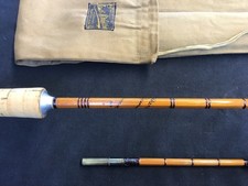 Vintage James B Walker Sinnex 7ft split cane spinning Rod excellent