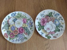 Heritage Regency Collection Floral Decorative Plates. Set Of Two. Vintage