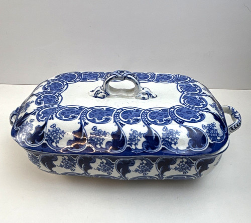 Antique ceramic tureen serving - ceramic,