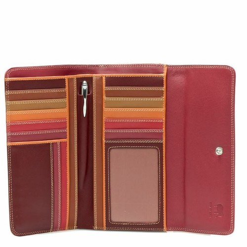 Leather tri fold wallet - wallet, with