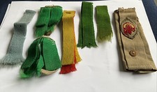 VINTAGE SENIOR SCOUTS PATROL FLASHES BADGE WITH COMMISSIONER ROVER “FREE POSTAGE