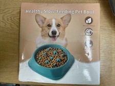 Cat/Dog Bowl, Slow Feeding Pet Anti Bloat Puppy Cat Feed Dish Dishwasher Safe