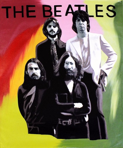 Steve kaufman the beatles - kaufman, "the