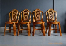 vintage bamboo dining chairs