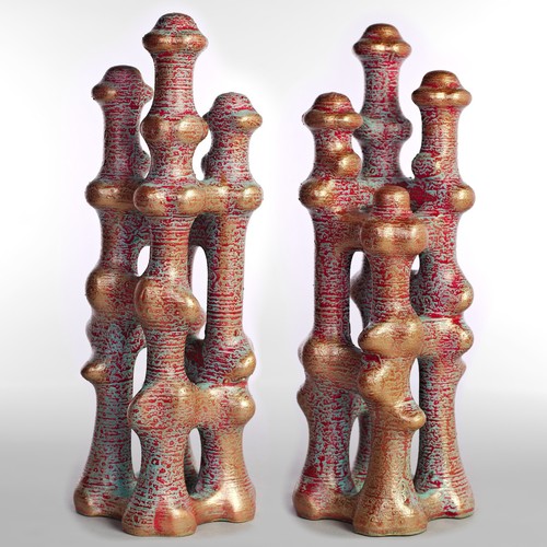 Orienteskue plastic sculpture - plastic,
