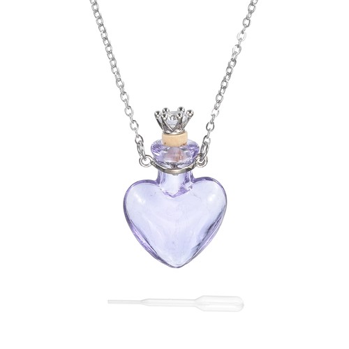 Vial necklace stainless steel - vial,