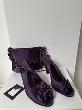 Phase Eight Size 6 Shoes Purple Occasion Party Heels  & Bag Set VGC Worn Once