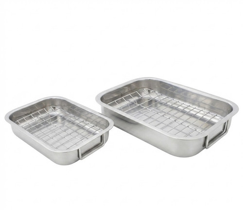 Stainless steel roasting pan - stainless,