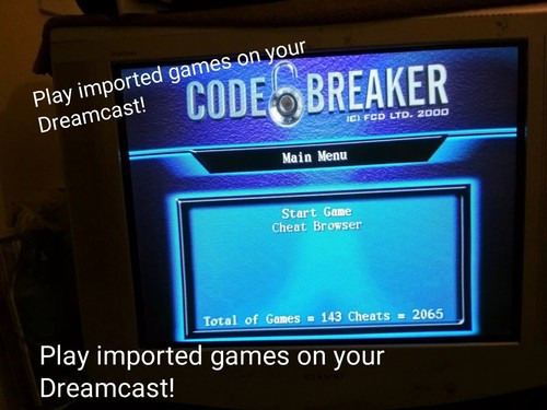 Sega dreamcast code - breaker,