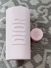 Dior Beauty Pink Glass Water Bottle Silicone Cover And Lid 550ml