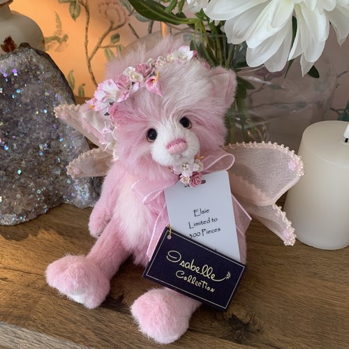 Charlie bear mohair elsie pink - bear,