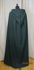 Dark green hooded cape - hooded, cape/cloak