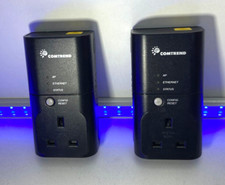 2x Comtrend PowerGrid 9020 200Mbps Powerline Ethernet Adaptor #170