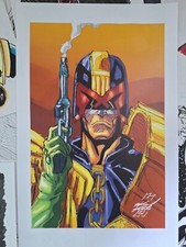 Judge Dredd Comic Art 11x17
