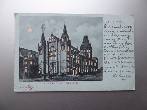 Manchester owen s college - , owen's