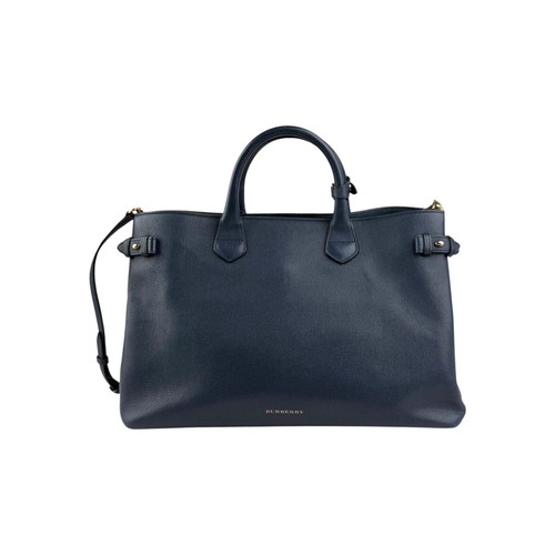 Burberry blue pebbled leather - pebbled,
