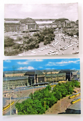 Gdr postcards lot - lot, leipzig