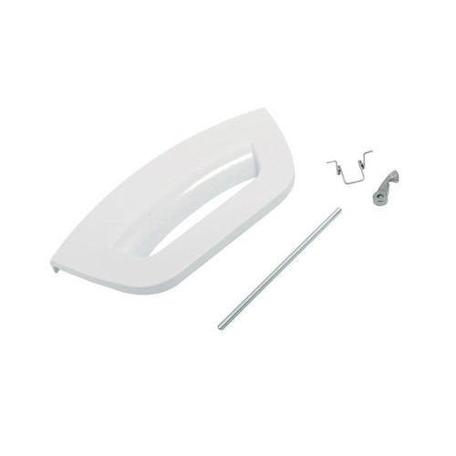 Hotpoint door handle white kit - door,