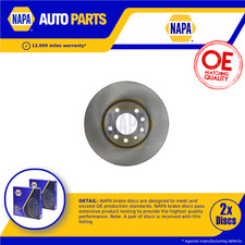 2x Brake Discs Pair Vented