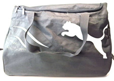 Puma Sports Gym Bag Holdall Travel Holiday Black Two Compartments Shoulder J1577