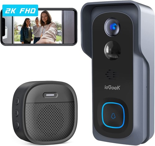 Iegeek video doorbell wireless - video,