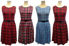 Ladies Tartan Print Skater
