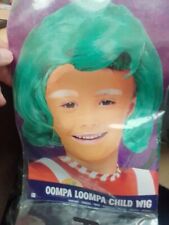 Childrens Size Green Oompa Loompa Wig