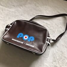 POP ENGLAND vinyl Bag Hold-all Manchester Liverpool Retro Satchel New Bnwot