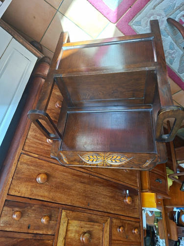 Antique wooden storage - antique, bench