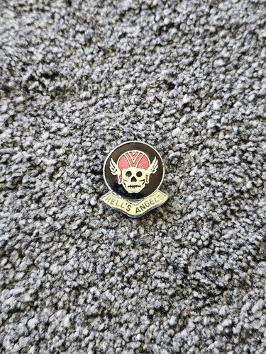 Vintage hells angels enamel - vintage,