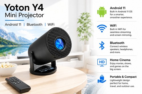 Yoton mini projector - y4,