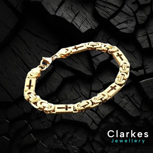 Men chunky bracelet - bracelet, 9"