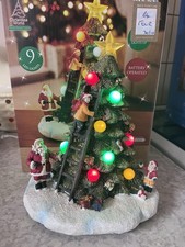Light Up Musical Christmas Tree Boxed Battery Operated Tested Working 