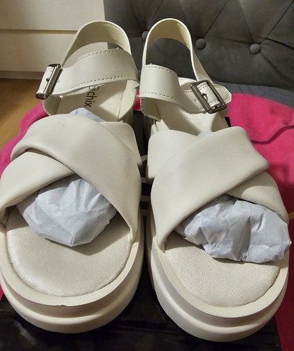 Chix beige sandals - chix,