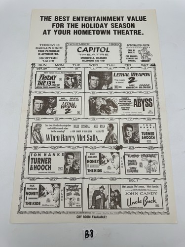 Capitol theatre november 1989 - capitol,