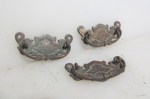 Antique brass drawer handles - antique,