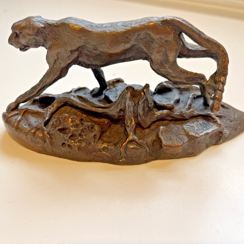 Franklin mint bronze - bronze, cheetah