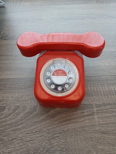 Retro red telephone - retro,
