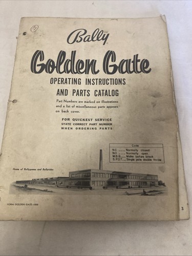 Bally golden gate pin - bally,