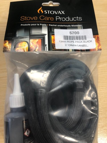 Stovax 13mm black rope - 13mm,