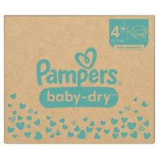 Pampers Baby Dry Extra Absorption Nappies Size 4+ - 198 Nappies