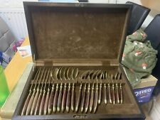 Royal vintage Rosewood and Bronze Cutlery set 23 Pieces