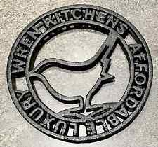 Wren kitchen round cast iron trivet/teapot stand 8" diameter.