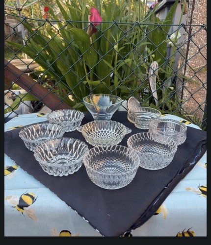 Vintage glass bowls - vintage,