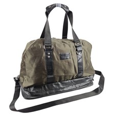 Versace Mens Large Green Holdall Duffle Bag Travel Weekend Gym Bag