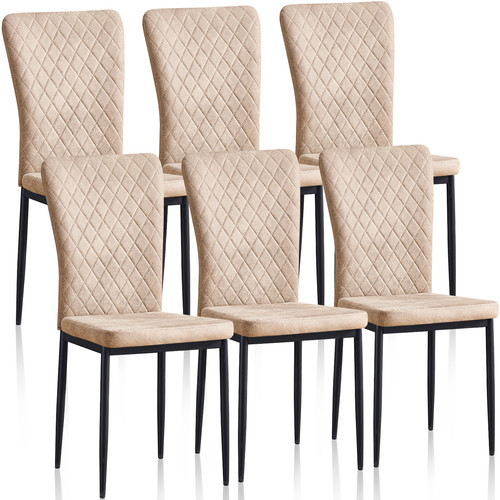 Faux suede dining chairs - faux,