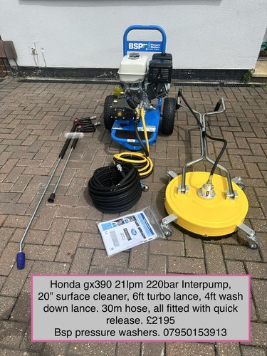 Honda gx390 pressure washing - pressure,
