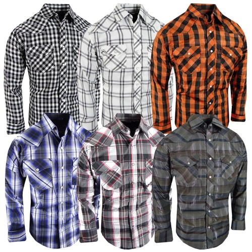 Western plaid shirt - plaid, woven
