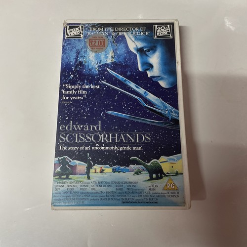 Edward scissorhands vhs - scissorhands,