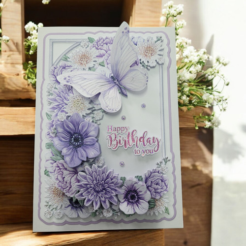 Handmade floral greeting card